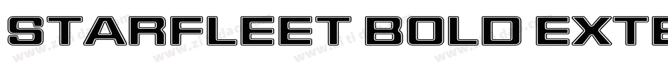 Starfleet Bold Extended BT字体转换